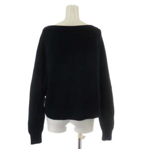 Theory 18SS CASHCOTTON BETHANY ニット セーター 長袖 コットン S ネイビー