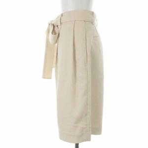 CLANE 21AW BELT TUCK HALF PANTS ハーフパンツ ショートパンツ リボン 1 S アイボリー