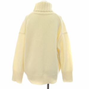 GALERIE VIE 19AW ファインウール ハイネックプルオーバー ニット セーター タートルネック S ホワイト
