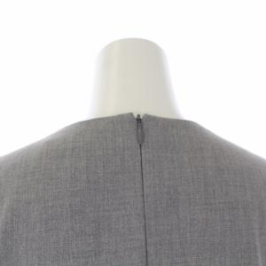 ADORE 18SS 七分袖 ロングワンピース クルーネック 38 グレー