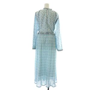 Ron Herman マキシワンピース 花柄 XS 水色