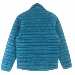 Patagonia ダウンジャケット ハイネック ジップアップ ロゴ S ブルー