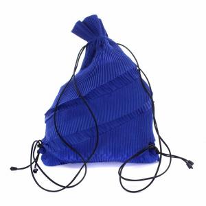 me ISSEY MIYAKE プリーツ リュックサック デイパック ナップザック バッグ 青 ブルー