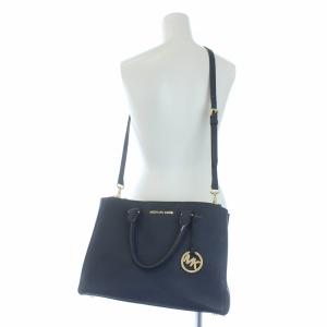MICHAEL Michael Kors ハンドバッグ ショルダーバッグ 2WAY レザー ネイビー