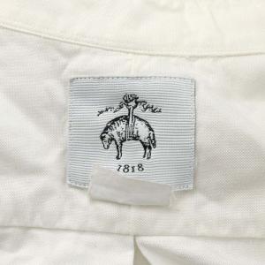Brooks Brothers シャツ 長袖 ロゴ刺繍 コットン ホワイト