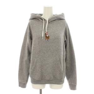 パーカー プルオーバー ビッグポニー 裏起毛 長袖 グレー