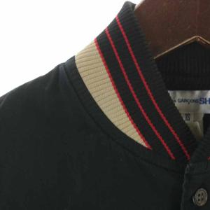 COMME des GARCONS SHIRT カジュアルシャツ コットン ポケット 長袖 XS ブラック