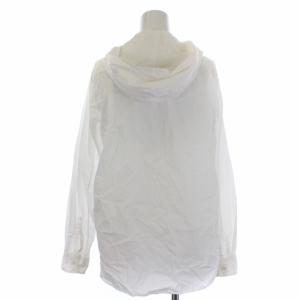 COMME des GARCONS HOMME PLUS ブラウス シャツ 長袖 フード デザイン XS ホワイト