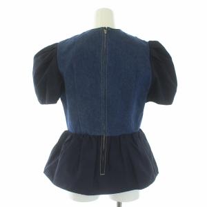 BORDERS at BALCONY BD2221-3C-07 22AW MIX＆MATCH DENIM TOP INDIGO 38 紺