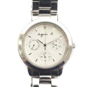 腕時計 クロノグラフ クオーツ 3針 シルバー