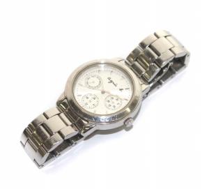 agnes b. 腕時計 クロノグラフ クオーツ 3針 シルバー