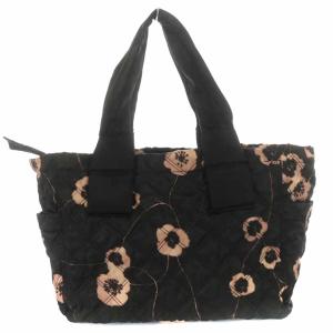 MARC JACOBS マザーズバッグ トートバッグ ショルダーバッグ 2way 花柄 おむつ替えシート付き 黒 ブラック