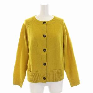 2018AW カーディガン ニット ウール カシミヤ 長袖 2 イエロー