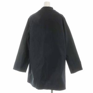 MARGARET HOWELL 18SS スプリングコート ダブルコート ミドル丈 コットン 1 S 紺 ネイビー