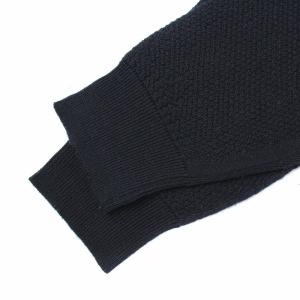 JOHN SMEDLEY ニット セーターカットソー ウール 長袖 クルーネック M ネイビー