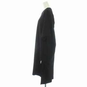 ADORE 20SS ハイツイストポンチカットソー チュニック 半袖 38 M 黒 ブラック