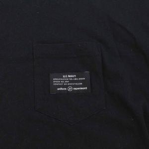 uniform experiment 20SS MIL POCKET TEE ポケット Tシャツ カットソー クルーネック 半袖 4 L 黒 ブラック