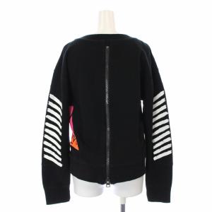 Onitsuka Tiger ×ANDREA POMPILIO トレーナー スウェット 長袖 クルーネック プリント 38 ブラック