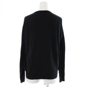JOHN SMEDLEY シーアイランドコットン ニット カットソー 長袖 クルーネック S ブラック