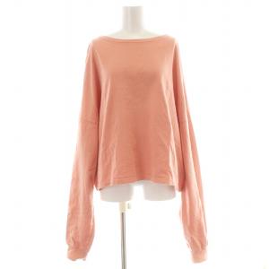 Ron Herman THE NEWHOUSE カットソー スウェット シャツ 長袖 F オレンジ ピンク