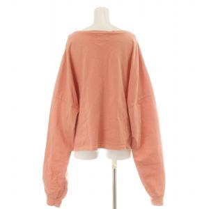 Ron Herman THE NEWHOUSE カットソー スウェット シャツ 長袖 F オレンジ ピンク