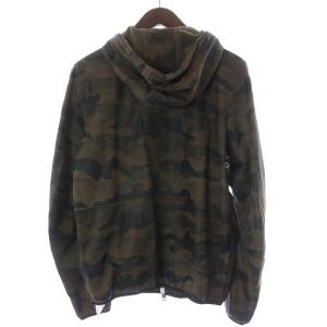 DIESEL L-MELVER JACKET ライダース ジップアップジャケット ブルゾン フード ラムレザー カモフラ 迷彩柄 茶 ブラウン