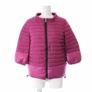AFRODITE ダウンジャケット 七分袖 バルンスリーブ パッカブル 38 ピンク