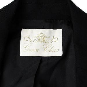 Grace Class スーツ セットアップ テーラードジャケット シングル タイトスカート ひざ丈 36 ブラック