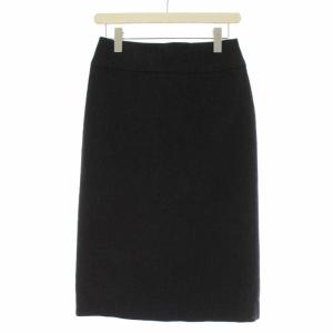 MARGARET HOWELL ラップスカート ウール ミモレ ロング 1 ダークグレー