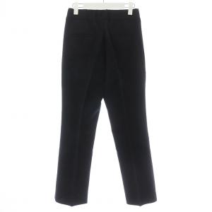 INCOTEX ウールストレッチ シガレットパンツ スラックス センタープレス サイドジップ ウール 38 ブラック