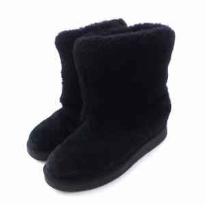 UGG australia W PATTEN ムートンショートブーツ US8 ブラック