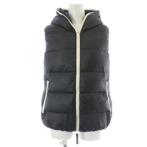 DUVETICA 14A FEBEDUE ダウンベスト ジップアップ フード ウール 42 XL グレー