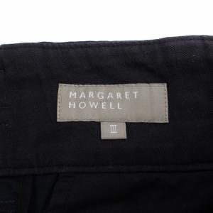 MARGARET HOWELL 20SS チノパンツ ジップフライ 日本製 3 L 紺 ネイビー 578-0143607