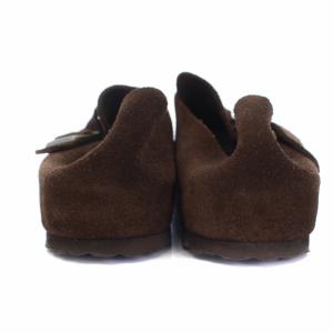 BIRKENSTOCK BOSTON ボストン サンダル シューズ ベルト スエード 38 ブラウン