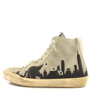 GOLDEN GOOSE ダメージ加工 スニーカー スエード ハイカット 22cm グレー