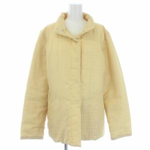 Aquascutum ダウンジャケット リバーシブル チェック アウター 11 イエロー