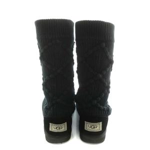 UGG australia Classic Argyle Knit ショートブーツ 23.0cm ブラック