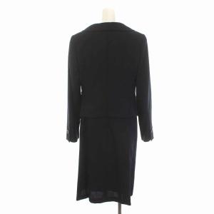 OLD ENGLAND スーツ セットアップ 半袖 ワンピース ひざ丈 ジャケット 38 ネイビー