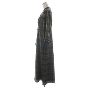 CLANE 22AW CHECK PIPING ONE PIECE 2