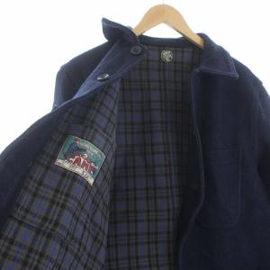 SUGAR CANE FICTION ROMANCE 16oz COTTON DOUBLE FACE CHECK COAT