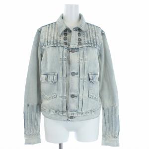 ラルフローレン デニムジャケット コンチョボタン S ライトブルー