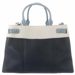 MICHAEL KORS GRAMERCY ハンドバッグ ショルダーバッグ 2way レザー 南京錠 ネイビー ライトブルー