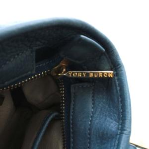TORY BURCH ハンドバッグ ショルダーバッグ 2way レザー ゴールド金具 ライトブルー