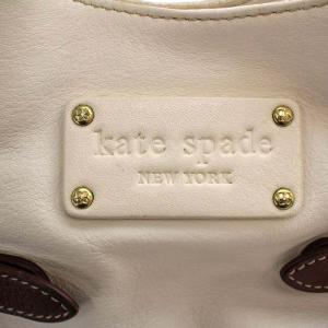 kate spade new york ハンドバッグ レザー ホワイト ブラウン