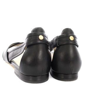 COLE HAAN サンダル レザー フラット ストラップ 8.5 ブラック