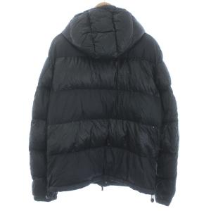 ARMANI JEANS ダウンジャケット ジップアップ フード 52 ブラック