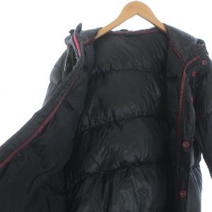 ARMANI JEANS ダウンジャケット ジップアップ フード 52 ブラック