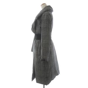 EPOCA 19AW 超軽量Bublyプリントダウンコート 40 黒 白