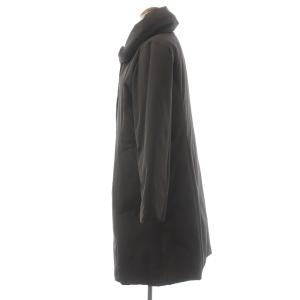 Leilian ダウンコート ロング ジップアップ ショールカラー 11 ブラウン