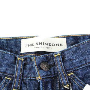 Shinzone THE SHINZONE ハイウエストスリムパンツ デニム テーパード 34 インディゴ